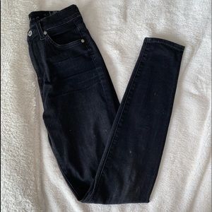 7 For All Mankind Black Skinny Jeans